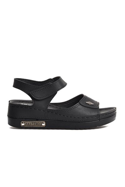 AYAKMOD 07-109 Rr Black Thick Sole Women's Anatomical Sandals