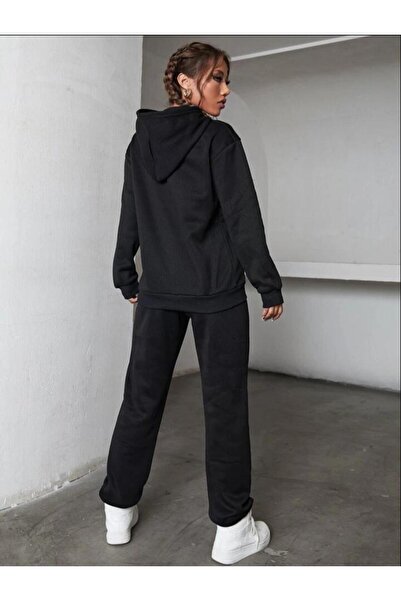 AFROGİYİM Dámské rovné oversize teplákové soupravy