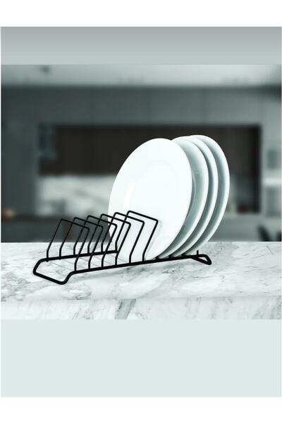 CEPHOME Siyah 9 Bölmeli Metal Tabaklık - Bulaşıklık