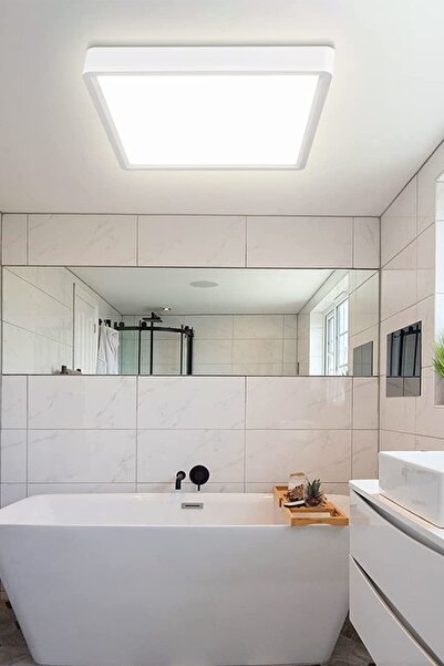 Ledmi Lighting Kare Model Kumandalı 3 Renk Aydınlatalı Tavan Avizesi, Modern Avize, Ofis Avizesi, Salon Avizesi