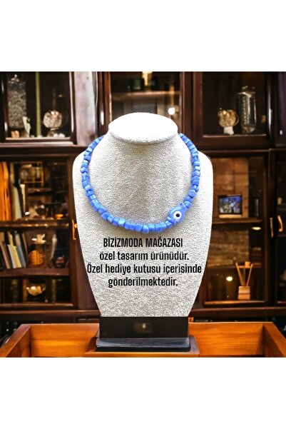 bizizmoda الطابق السفلي الزجاج حبة Serenay الزجاج قلادة عين الشر حبة قلادة