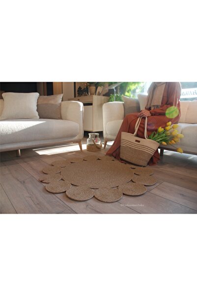 Türkmen Ev Tekstil Jüt Hasır Halı ,Paspas , Banyo Paspası ,Yolluk ,Kilim ,Dek...