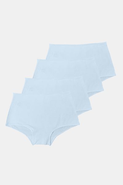 Malabadi Pachet de 4 chiloți modal cu boruri largi pentru femei 1053