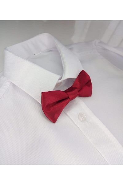GallanD Solid Color Shiny Children's Satin Birthday Wedding Special Day Practical Elastic Bow Tie