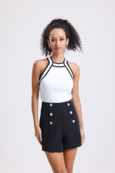 LEYLA STORE Siyah Old School Şort