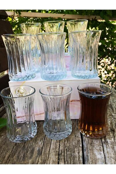 Oslo 12 pcs Elysia Model Glass Tea Cup 12 pcs Glass 160 ml