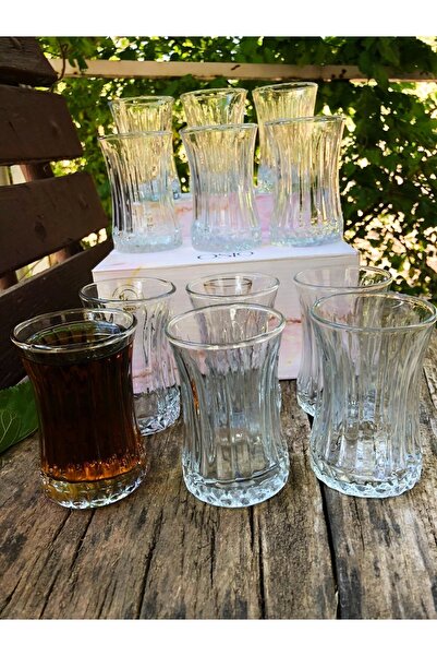 Oslo 12 pcs Elysia Model Glass Tea Cup 12 pcs Glass 160 ml