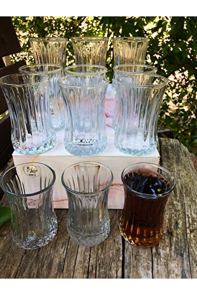 Oslo 12 pcs Elysia Model Glass Tea Cup 12 pcs Glass 160 ml