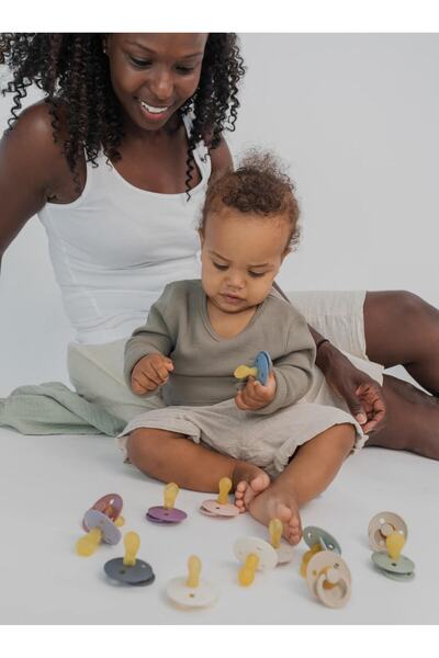 Bibs Colour Simetrik Kauçuk Emzik - Petrol 6 Ay