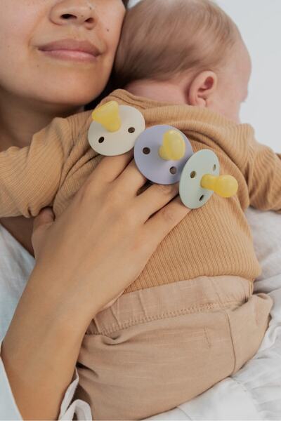 Bibs Colour Simetrik Kauçuk Emzik - Petrol 6 Ay