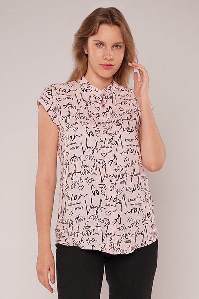 GABRİA Gabria Judge Collar Short Sleeve Shirt