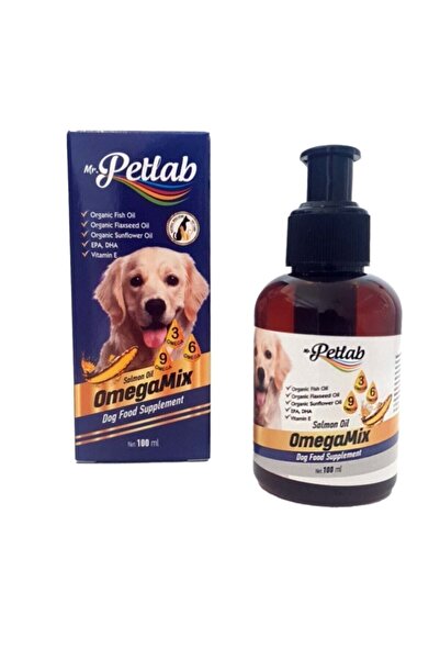 PETLAB Köpek Somon Balık Yağı 100 Ml (omega3-6-9 /vit E) (her Yaş/ırk)