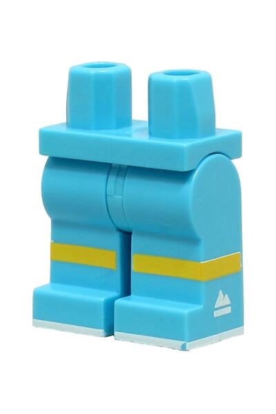 LEGO Aksesuar Custom Minifigür Minifigure Legs Bacak Açık Mavi Medium Azure F...