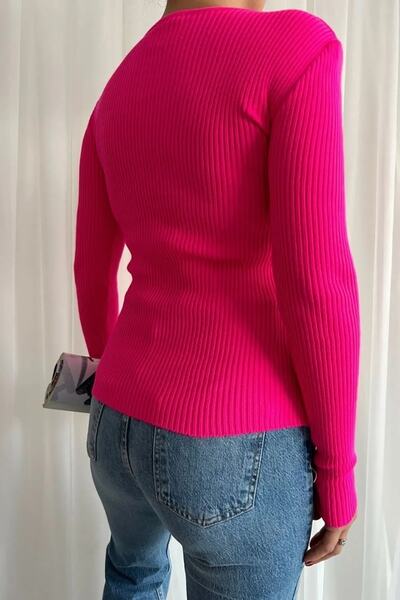 Secret Passion Lingerie Zincir Aksesuar Detaylı Uzun Kollu Triko Kazak