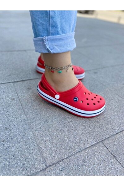 Hacıoğlu Ayakkabı Akınal Bella Kırmızı Crocs Terlik