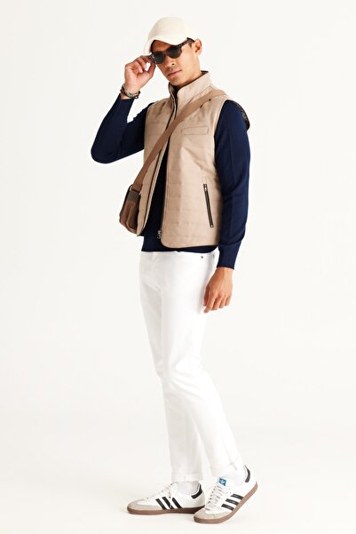 ALTINYILDIZ CLASSICS Erkek Lacivert Yünlü Standart Fit Normal Kesim Bisiklet Yaka Triko Kazak