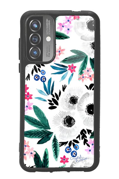 Spoyi Reeder P13 Blue 2021 - 2022 White Flower Design Glossy Phone Case
