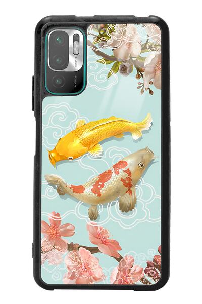 Spoyi حافظة هاتف لامعة بتصميم سمكة كوي لهاتف Xiaomi Redmi Note 10 5g