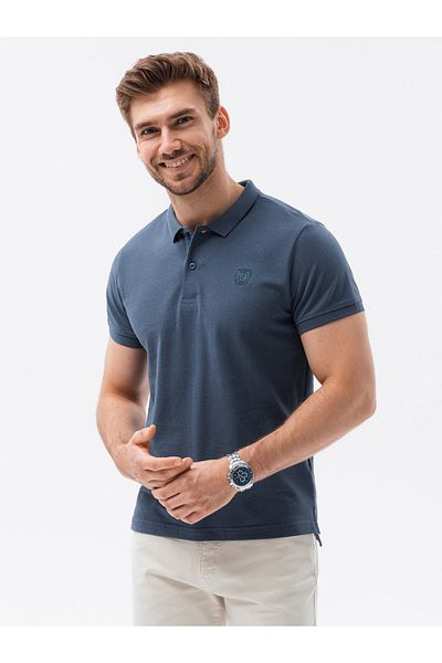 OMBRE Schlichtes Poloshirt S1374