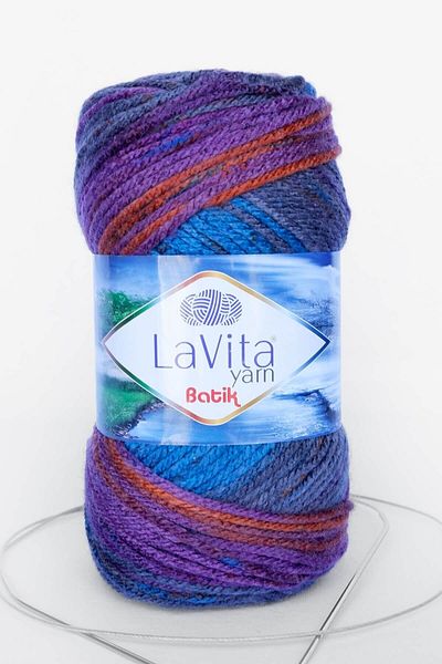 LaVita Yarn Μπατίκ, Πλεκτό νήμα, Κλωστή Taka (DG03-VIOLET)
