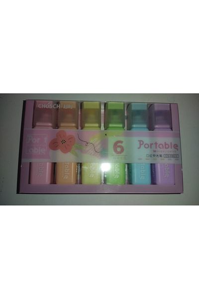 CHOSCH CS-H822 PASTEL COLORS HIGHLIGHTER PEN 6 LIST