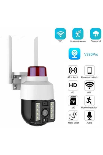 SMAYLİNG WIFI güvenlik IP kamera su geçirmez kablosuz Hareket Takipli ve Gece...