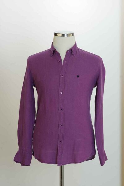 Paul Martin Canadian %100 Keten Düz Spor Model Erkek Gömleği PM3456R12