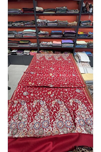 Dervişan İpekçilik %100 Gümüş İşlemeli İpek Şal