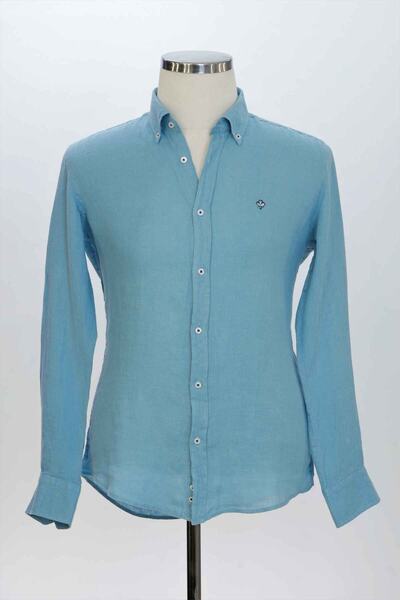 Paul Martin Canadian %100 Keten Düz Spor Model Erkek Gömleği PM3510RR03