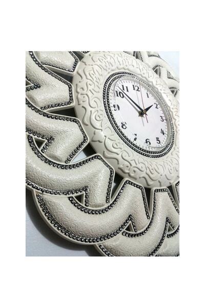 M3DECORİUM Osmanlı Fas Pers Şahmeran Motifi 55cm Taşlı Ön Camlı Duvar Saati