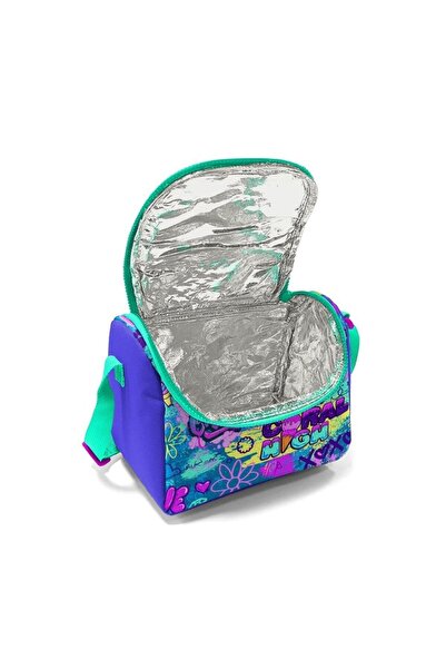 Coral High Kids Lavender Water Green Graffiti Patterned 3-Piece School Bag Set SET0114414