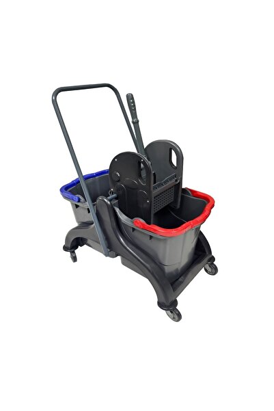 NOSSA ÇİFT KOVALI ARABALI TEMİZLİK SETİ TEMİZLİK ARABASI