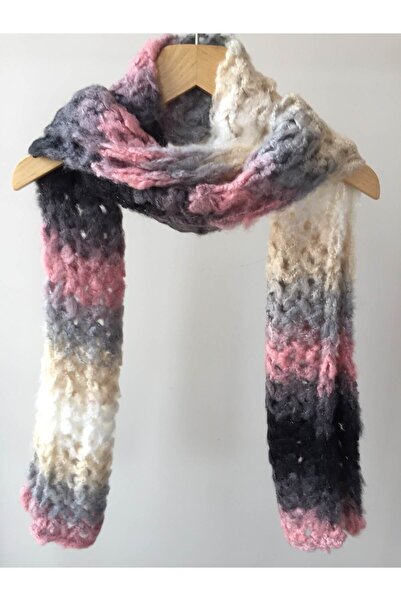 Mora Örgü وشاح نسائي متعدد الألوان محبوك يدويًا من Mora Knit