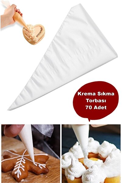 AYGÖREN HOME Cream Piping Bag 140 Pieces Pastry Supplies Pastry Cookie Decorating Lettering Writing Bag