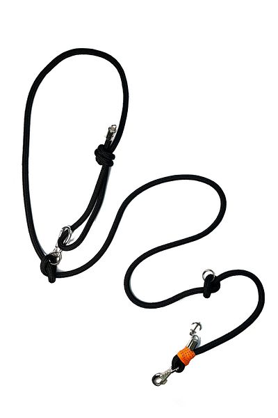 PETSWUU Black Dog Hands Free Running and Walking Walking Collar
