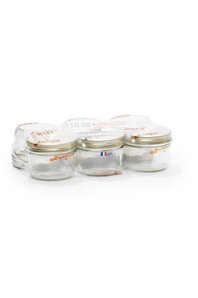Le Parfait Familia Wiss Glass Jar with Leak Proof Lid 350ml (6 Pieces)