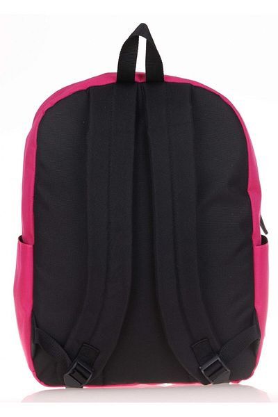 KAUKKO Rucsac pentru școală și agrement cu buzunar complet - fucsia