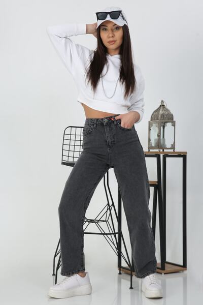 DRC trend Cemree ženske dimljene Sa likrom Široke nogavice farmerke širokih n...