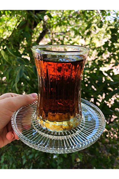 DİBA AVM ithal Çay Bardağı ve Çay Tabağı Seti 12 Parça Çay Bardağı ve Çay Tabağı