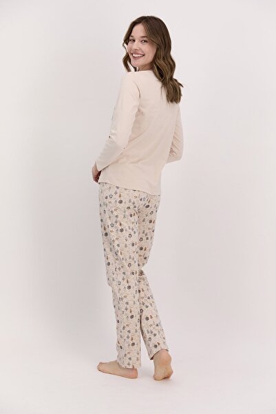 Arnetta Σετ γυναικείες πιτζάμες Chilly Weather Sand Beige