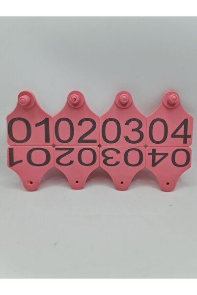 Genel Markalar Hayvan Medikal Ürünleri 40 Adet Pembe Renk Büyükbaş Hayvan Kul...