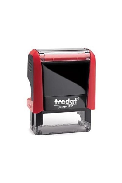 Trodat ختم قياسي أوتوماتيكي 38 × 14 علبة حمراء لباد أحمر 4911 /