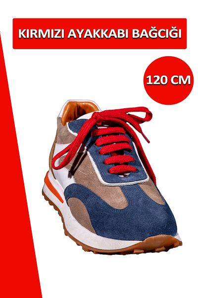 Dopar Red Shoelace Flat Laces 120 Cm