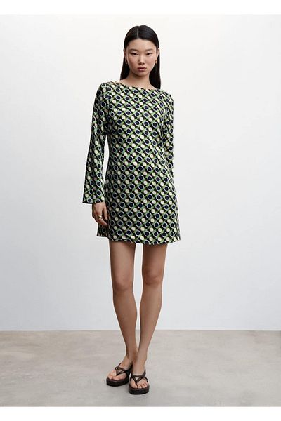 MANGO Woman Rochie scurtă cu model