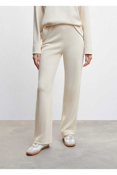 MANGO Woman Corded Woven Trousers