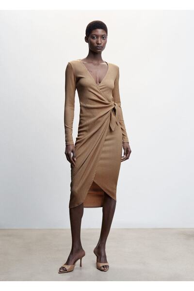 MANGO Woman Rochie cu fundă