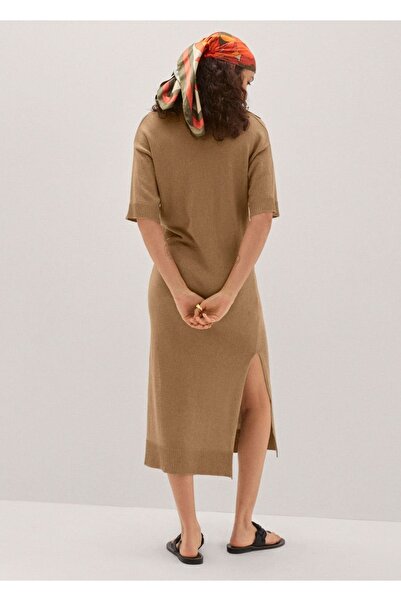 MANGO Woman Yırtmaçlı Triko Elbise