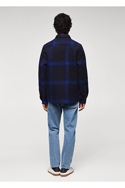 MANGO Man Kareli Flanel Gömlek Ceket