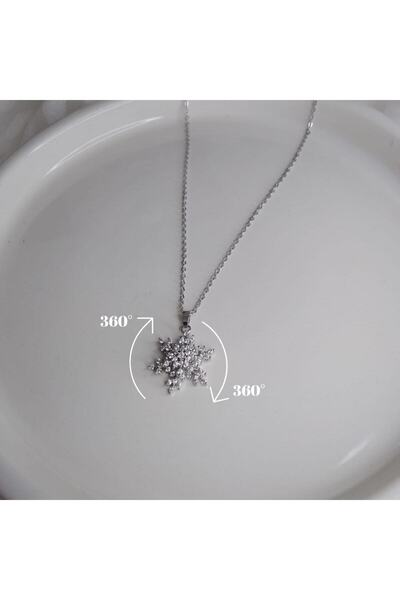 TAGODİ Dönen Kar Tanesi Sembolü 316l Çelik Stres Kolye
