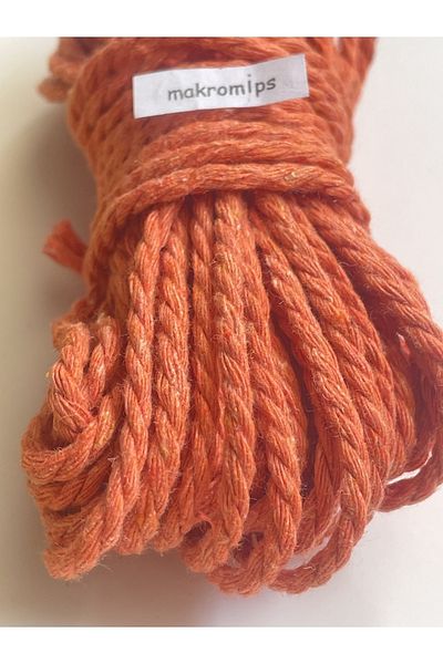 Makromİps MAKROME 10 μέτρα 3 Twist Twists Βαμβακερό σχοινί Μπρελόκ Rainbow - Πολύ Κορδόνι Χόμπι